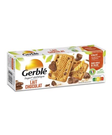 Pack of 6 units *** GERBLE Milk chocolate biscuits freshness sachets 4x5 biscuits 230g*** i.e. a box format of 6 units ***