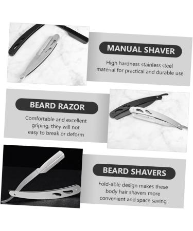 Beavorty Manual Razor - Vintage Dual-Holder Stainless Steel Travel Shaver & Beard Slider Stand - Buy Online on GoSupps.com