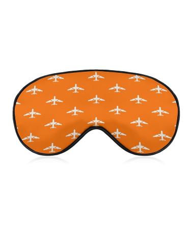 Military Fighter Plane Pattern Sleeping Blindfold Mask Cute Eye Shade Funny Night Cover with Adjustable Strap for Women Men
