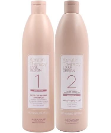 AlfaParf Alfaparf Lisse SET Deep Cleansing and Smoothing Fluid Shampoo 1-2 500 ml - Buy Online on GoSupps.com