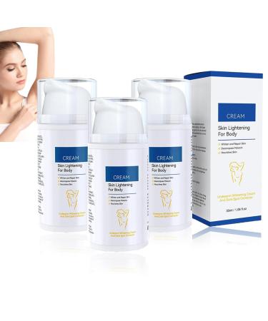 Whitening Cream for Sensitive Areas,Skin Lightening Cream,Brightening Cream for Intimate Areas,Removes Brown Spots with Vitamin C for Armpits,Knees (3)