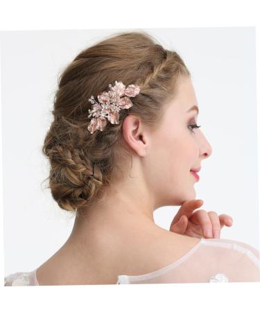 FRCOLOR Floral Hair Comb Bridal Hair Pin Bridal Headpiece Tiara Hair Accessories Bridal Headdress Comb Wedding Bride Bridal Hair Comb - Buy Online on GoSupps.com
