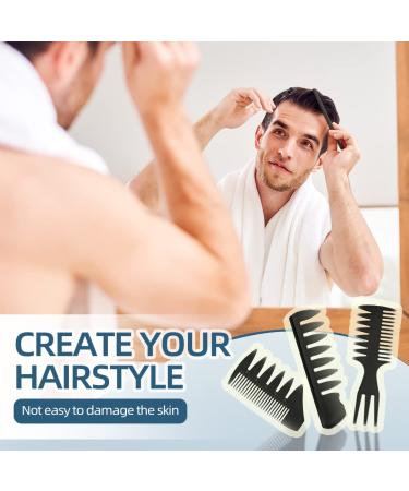 Professional Men's Hair Styling Comb Set - Rat Tail Brush & Teasing Comb for Slick Back Hairstyles - Ideal for Barbers & Salons - Buy Online on GoSupps.com