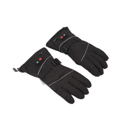 Sproman heating gloves waterproof DC interface cotton polyester leather warm gloves touchscreen function for camping for cycling
