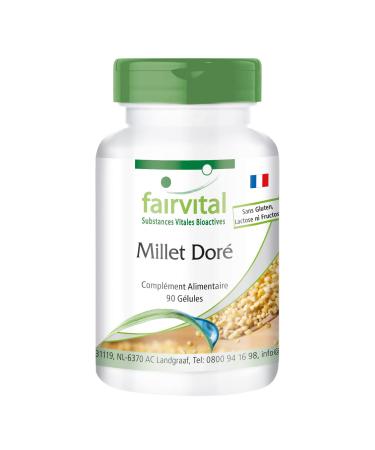 Fairvital | Golden Millet - with Pantothenic Acid & L-Cysteine - VEGAN - Highly dosed - 90 capsules