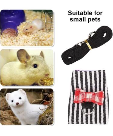 Small Animal Harness Velcro Hamster Harness and Leash Set for Walking Small Animal Chest Straps for Bunny Rabbits Ferret Guinea Pig Chinchilla Puppy Kitten Harness(S) - Buy Online on GoSupps.com