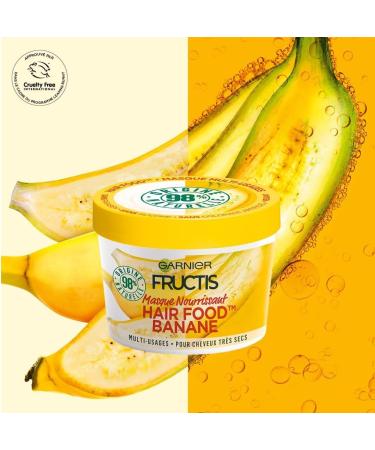  Garnier Garnier Hair Food Garnier Fructis Multi-Use Banana Nourishing Mask for Very Dry Hair - 390 ml - Buy Online on GoSupps.com
