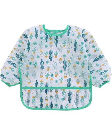 QinGuang 5pcs Long Sleeve Baby Bibs | Waterproof Feeding Apron for 6-36 Months - Buy Online on GoSupps.com