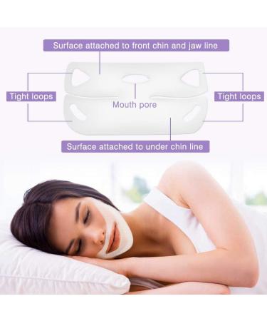 V Line Mask Chin Lifting Mask Double Chin Reducer Face Lift Contour Lifting Firming Moisturizing Mask Double Chin Mask V Line Lifting Mask Chin Up Patch (4 pieces in a box) - Buy Online on GoSupps.com