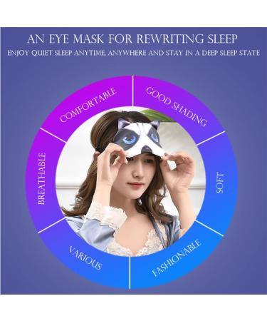 HXINFU Funny Pug Dog 3D Eye Mask for Men - Sleep Blindfold for Home & Office - Buy Online on GoSupps.com