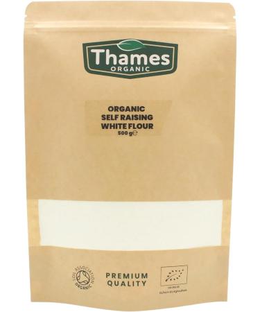 Organic Self Raising White Flour 1kg - Unbleached High Protein No Additives or Preservatives Suitable for Baking Cakes Bread and Pastries - Thames Organic - Buy Online on GoSupps.com