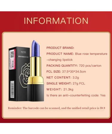  Surakey Surakey Magic Color Changing Lipstick Long-Lasting Moisturizing Gradient Blue Non-Stick Lipstick for Women and Girls Color Changing Lipstick for - Buy Online on GoSupps.com