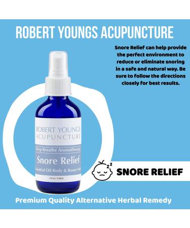 Robert Youngs Acupuncture Snore Relief Essential Oil Spray for Adults - Natural Snoring Solution for Deep, Peaceful Sleep (4 fl oz) - Buy Online on GoSupps.com