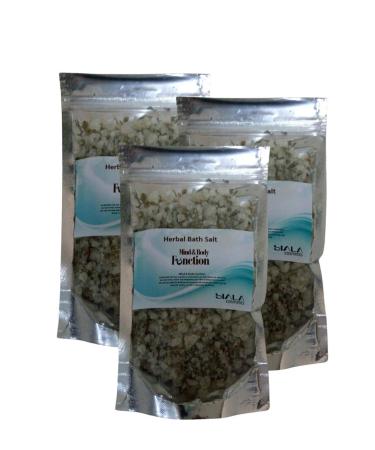 Herbal bath salt with minerals and sea salt Mind and Body Function soften the mind renew and rehydrate your skin 3x250 gr SIALA Cosmetics
