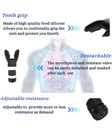 Portable Muscle Trainer Device | Adjustable Resistance Exercise Tool | Enhance Strength & Breathing | Easy to Clean & Use - Buy Online on GoSupps.com