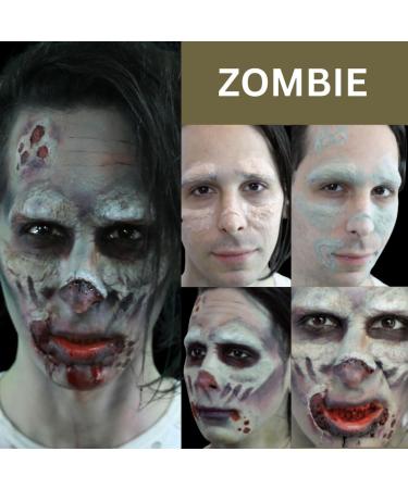Mehron Professional Zombie Makeup Kit - Premium Halloween Special Effects - International Shipping Available - Buy Online on GoSupps.com