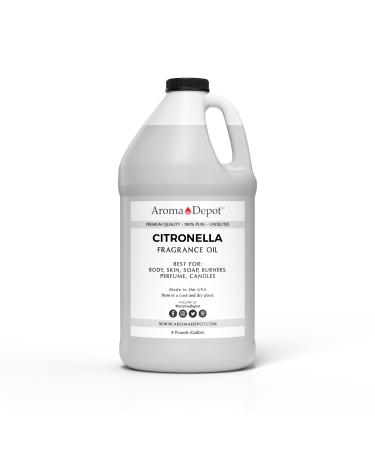 Citronella Gallon 8Lb. Fragrance Oil I Perfume I Skin Oil I Scented Oil. DIY Projects such as Candles Bath Bombs Body Butters Creams & Lotions. Few Drops in The Diffuser Burners or Warmers.