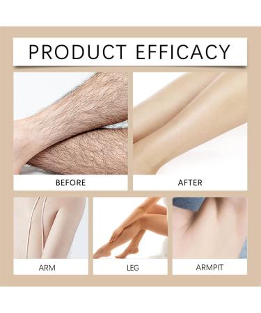 QFFYFZAL Coconut Oil Facial Hair Removal Cream Gentle Body Hair Remover Cream Fast Painless Soothing Depilatory for Sensitive Skin 2pcs - Buy Online on GoSupps.com