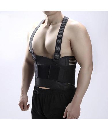 Adjustable Back Brace | Elastic Back Brace For Lower Back Breathable Posture Corrector Protector & Lumbar Support Pad Waist For Home Use Unisex For Heavy Lifting Safety - Buy Online on GoSupps.com