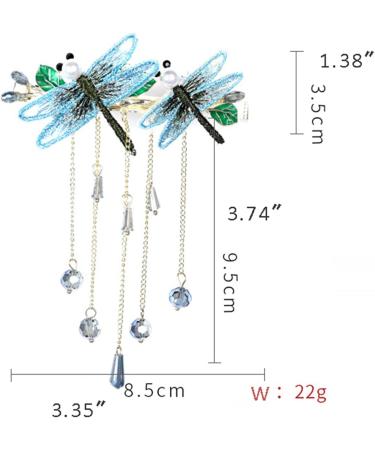 Girls Women Tassel Hair Barrettes & Hairpins Set | Butterfly Dragonfly Pearl Hair Accessories - Buy Online on GoSupps.com