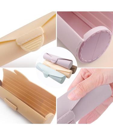 Travel Makeup Brush Holders Fashion Silicone Portable Cosmetic Face Brushes Holders Soft And Sleeks Makeup Tools Organizers Light Blue - Buy Online on GoSupps.com