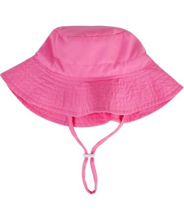 LACOFIA Toddler Baby Sun Hat | Unisex Kids Summer Bucket Hat | Wide Brim for Outdoor Swim Beach Pool | Adjustable 3-7 Years | A-Pink - Buy Online on GoSupps.com
