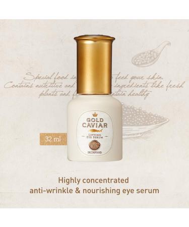 Buy SKINFOOD Gold Caviar EX Lifting Eye Serum | Revitalize & Firm | Free International Shipping - Buy Online on GoSupps.com