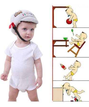 G-Tree Baby Safety Helmet | Adjustable Infant Toddler Headguard Cap - Gray - Buy Online on GoSupps.com