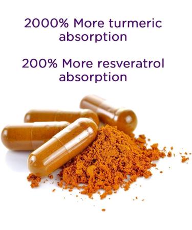 NAOMI Turmeric Resveratrol 1000mg - Joint Support & Inflammation Response with Curcuminoids & Black Pepper Extract - High Potency Blend - 60 Count - Buy Online on GoSupps.com