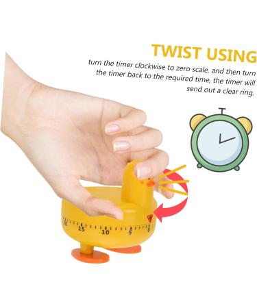 Buy Namoarly 60-Minute Bathroom Timer - Potty Training & Cooking Alarm Timer - Durable Mechanical Design Yellow - International Shipping Available - Buy Online on GoSupps.com