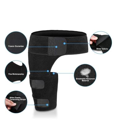 AYNEFY Groin Compression Hip Brace - Gentle Support for Leg Pain Relief & Burning Sensation - International Shipping Available - Buy Online on GoSupps.com