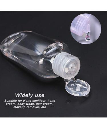 Mini Hand Sanitizer Holder Bottles with Keychain - 4 Pack, 50ml Leakproof Flip Cap, Portable Travel Size Containers for Liquid - 1 Pack - Buy Online on GoSupps.com
