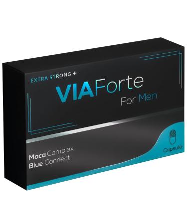 Viaforte Blue Connect 1000 mg Power Packed Pills for Men UK Unleash Strength Stamina & Prolong Performance Male Enhancing Tablet for Lasting Firmness Stronger & Harder for Longer (6 Capsule) 6 count (Pack of 1)