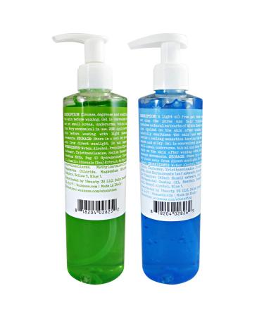 Waxness Pre Post Waxing Gel Kit with Green Tea & Camphor - 2 X 8.45 fl oz 250 ml - Menthol Cooling Gel Included - Buy Online on GoSupps.com