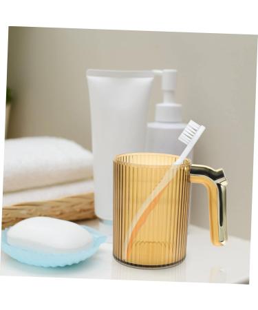 STOBAZA Unbreakable Travel Toothbrush Cup Set - 2pcs Kids Bathroom Mouthwash Holder & Makeup Brush Glasses - Buy Online on GoSupps.com