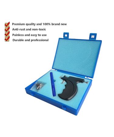 Professional Ear Piercing Gun Kit with 20 Pairs 316L Surgical Stainless Steel Studs - Black - Buy Online on GoSupps.com