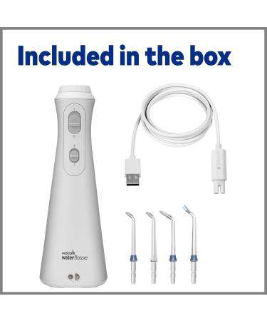 Waterpik Cordless Plus Water Flosser WP-450 - Rechargeable Portable & ADA Accepted - 4 Tips for Home & Travel - Buy Online on GoSupps.com