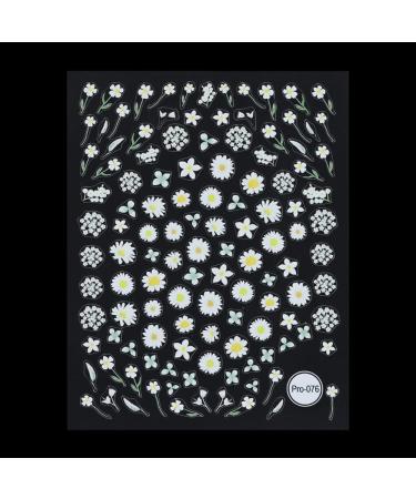 Designs DIY Salon Nail Supplies Self-adhesive Back Glue Nails Sticker for Summer Flowers Nail Sticker Nail Art Sticker Nail Art Decorations(Style 76)
