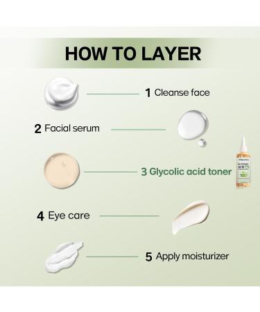 Wansiven Glycolic Acid Toner Glycolic Acid 7% Toning Solution Reduces Large Pores Exfoliates Moisturizes Acid Exfoliating Toner with Vitamin C and Aloe Vera 100ml - Buy Online on GoSupps.com