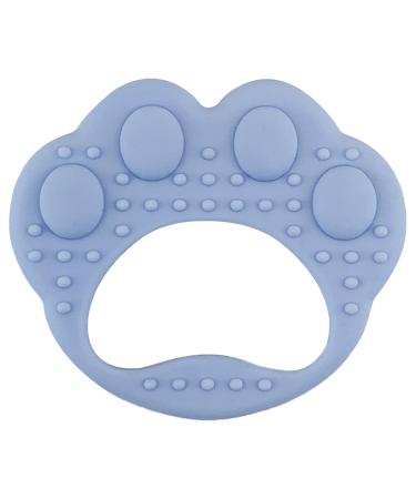 Silicone Baby Bite Ring - Montessori Toddler Toy | Cute Dog Paw Design | Sensory Exploration Ring for Aizuoni Blau - Buy Online on GoSupps.com