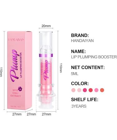 Beliky Girl Lip Plumping Booster Peppermint Extract Filler Instinct Plumping Lip Gloss Ultra Hydrating Hybrid Gloss Plumper Waterproof Lip Oil for Repairing Whiter Lip Lines Lip Care 2 - Buy Online on GoSupps.com