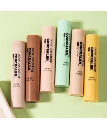 Makeup Contour Stick 6 Shades Full Coverage Concealer | Lightweight and Resistant Concealer Camouflage Blemishes with Natural Finish and - Buy Online on GoSupps.com