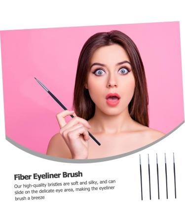 OHPHCALL 5pcs Fine Eyeliner Brush Lip Makeup Lipstick Applying Brushes Eye Liner Pens Fiber Black - Buy Online on GoSupps.com