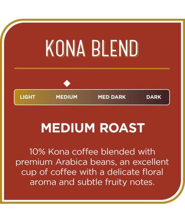 Don Francisco's Kona Blend Medium Roast Whole Bean Coffee 28oz Bag - Buy Online on GoSupps.com