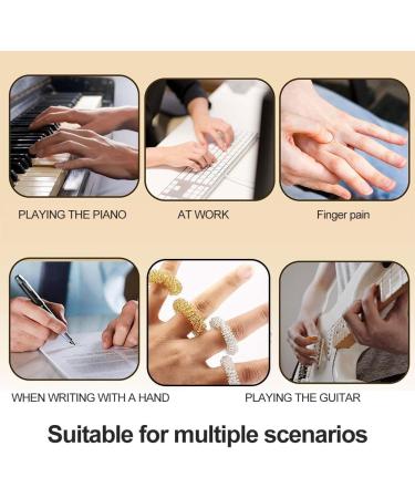 12-Piece Acupressure Massage Rings Set for Fingers & Wrists - Stress Relief Blood Circulation & Osteoarthritis Support - Buy Online on GoSupps.com