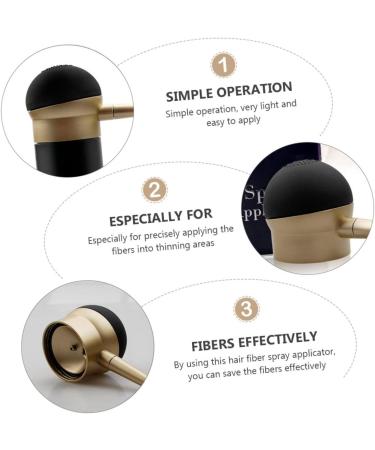 FOMIYES Reissue Nozzle Hair Styling Tools Hair Fiber Applicator Beard Fiber Spray Hair Building Spray Pump Fiber Sprayer Hair Building Sprayer Hair Thickening Tools Supplies Nozzles Golden - Buy Online on GoSupps.com