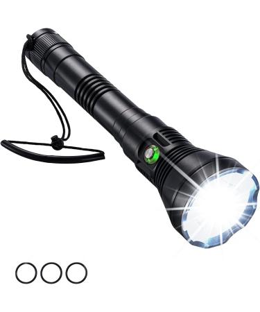 5000 Lumen XHP70 LED Scuba Diving Flashlight | Super Bright Military Torch | IPX6 Waterproof Submarine Light - Buy Online on GoSupps.com