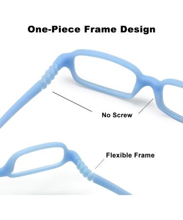 Enzodate Toddler Glasses - Flexible Size 42/16 for Small Children | Stylish & Durable Wavy Design - Buy Online on GoSupps.com