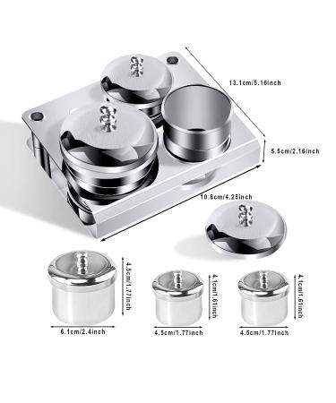 Smilerain 3-Piece Dappen Dish Acrylic Liquid Container Set with 7 Nail Art Brushes and 5 Dotting Pens - Buy Online on GoSupps.com