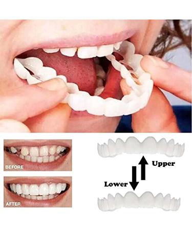 Xindinuo Snap-On Veneer Teeth - 2 Pairs | Instant Dentures for Men & Women for Confident Smile - Buy Online on GoSupps.com